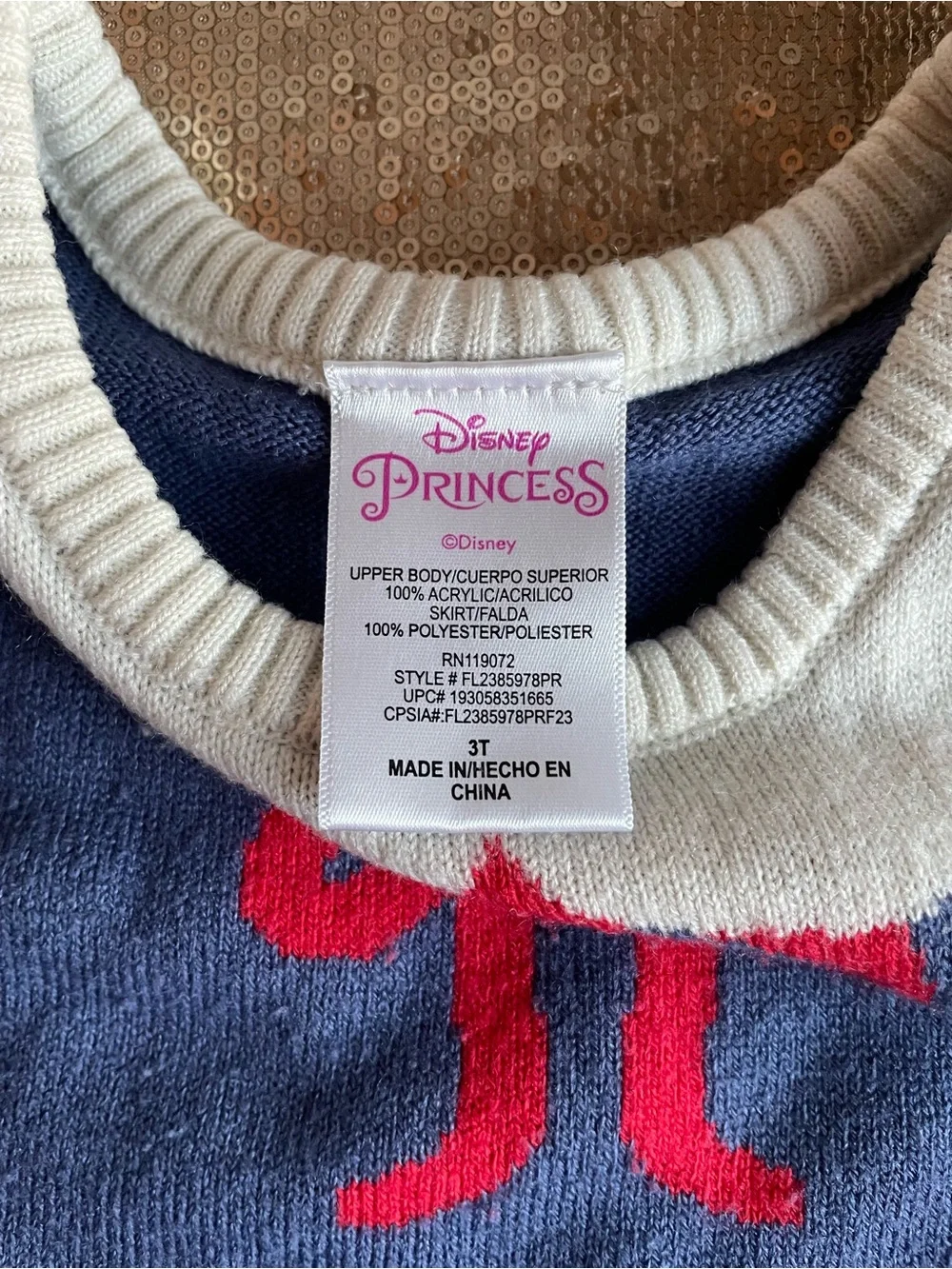 Disney 3T Princess Snow White Fully Lined Tulle Dress or Costume - Picture 5 of 5